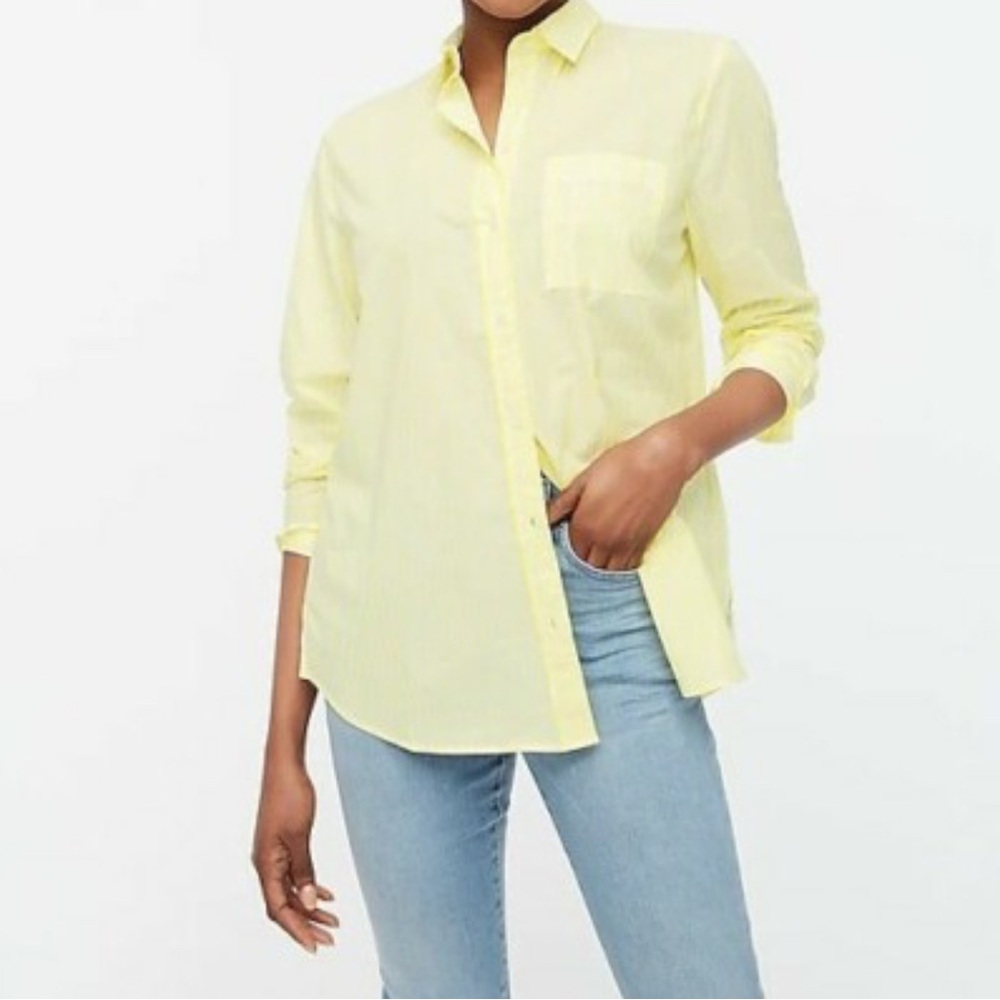 J. Crew Yellow Button Down Shirt